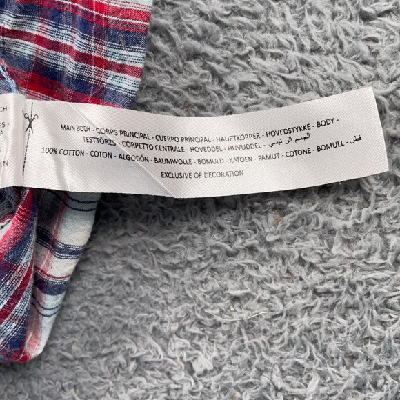 Ariat Shirt Womens 3XL Red Plaid Western Pearl Snap Long Sleeve Cotton Rodeo - Picture 8 of 10